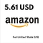 Amazon US 5.61 USD Storable Card