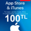 Itunes Gift Card 100 TL Apple Store (Turkey)