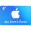 iTunes gift card ( 5$ ) USA 1 Year Stockable