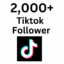 2000+ Tiktok Follower None Drop High Qualitty