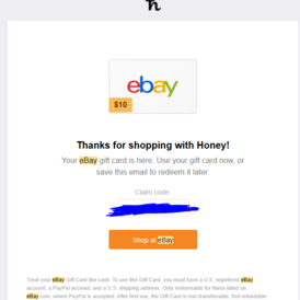 Ebay Gift Card Code