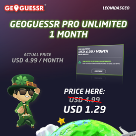 GeoGuessr Pro Unlimited | 1 Month Subs