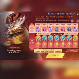 Super Value Pass Mlbb 🏷| Blazing Mobilelegen