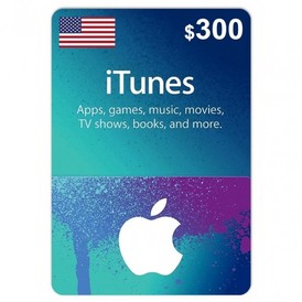 ITunes Gift Card 300$(USA) (Not Stockable)