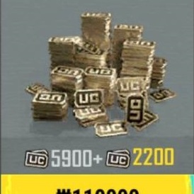 PUBG MOBILE Korean 8100 UC by account