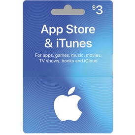 ITunes Gift Card 3$ USD (USA) (Stockable)