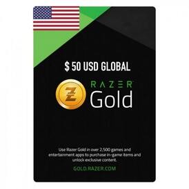 Razer Gold USD 50$ (Global Pin) Stockable