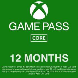 Xbox Game Pass Core 12 Month (India)