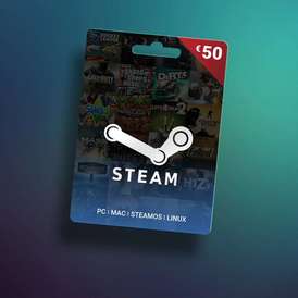 Carte cadeau Steam 50 euros