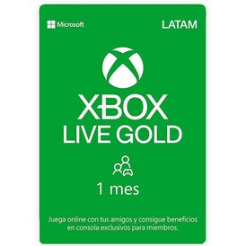 XBOX Live Gold Gift Card - 1 Month $10