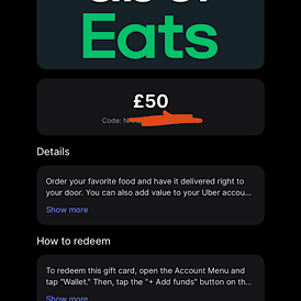 Uber Eats Voucher