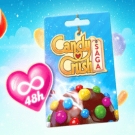 Candy Crush Gift Card - Gold Bars & 48h Unlim