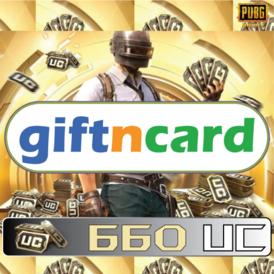 660 UC via Login - PUBG Mobile - GiftnCard