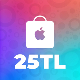 iTunes Gift Card 25 TRY (TL) TURKEY-STOCKABLE