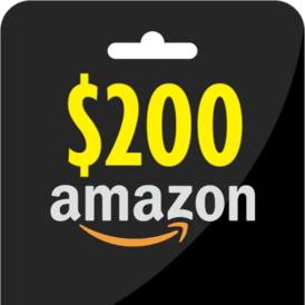 $200.00 Amazon Physical card + receipt