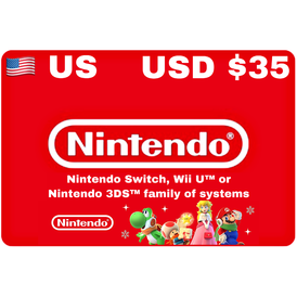 Nintendo eShop US USD $35 Gift Card