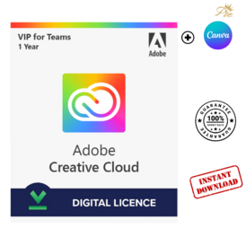 🎨Adobe Creative Cloud 12-Month + Canva Pro