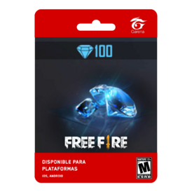 Tarjeta Free Fire 100 Diamonds GLOBAL