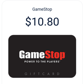 GameStop EGift Card USA $10.80 USD