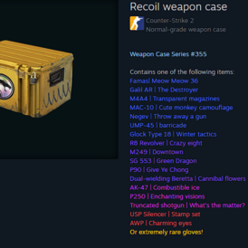 Recoil weapon case