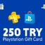 PlayStation Network Card 250 TL (TÜRKİYE)