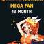 Crunchyroll Mega Fan 12 Month [ 4K ]