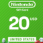 Nintendo eShop Gift Card 20$ USD USA