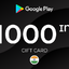 Google play card 1000 INR