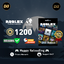 Roblox 1200 Robux Gift Card Global Region