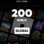 Roblox Gift Card - 200 Robux GLOBAL