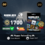 Roblox 1700 Robux Gift Card Global Region