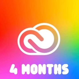 4 months acc Adobe Creative Cloud All Apps