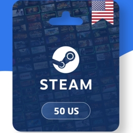 Steam wallet gift card USA 50$ USD stockable