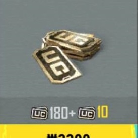 PUBG MOBILE Korean 190 UC by account