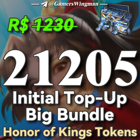 Honor of Kings 21205 Tokens top up via UID