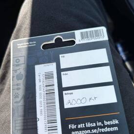 Amazon gift card Sweden 2000 KR