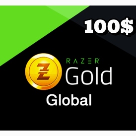 100$ RAZER GOLD GLOBAL STOCKABLE & SERIAL