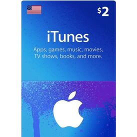 iTunes gift card ( 2$ ) USA 1 Year Stockable