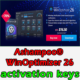 Ashampoo® WinOptimizer 26 lifetime activation