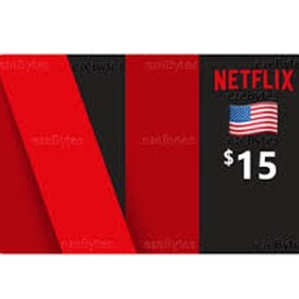 $15 Netflix USA Gift Card Stockable