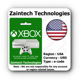 USD 1 Xbox US / USA Region Gift Card