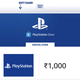 INDIA 🇮🇳1000 INR 🇮🇳Gift Card (PlayStation