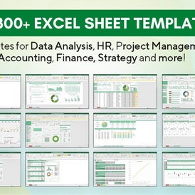 300 editable excel sheet templates,🔥