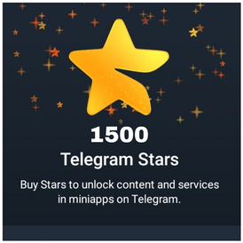 🌟 1500 Telegram Stars 🌟 via username