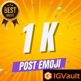 1K (1000) Facebook Post Emoji Publication Fac