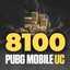 PUBG 8100 UC TAG - Instant Delivery