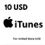 iTunes Gift card USA 10 USD