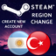 Change Steam Region to Argentina