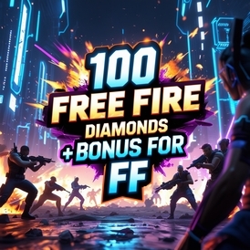 FREE FIRE 100 + Bonus Diamonds for FF