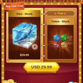 Yalla ludo Rare Skins Shark dice Open